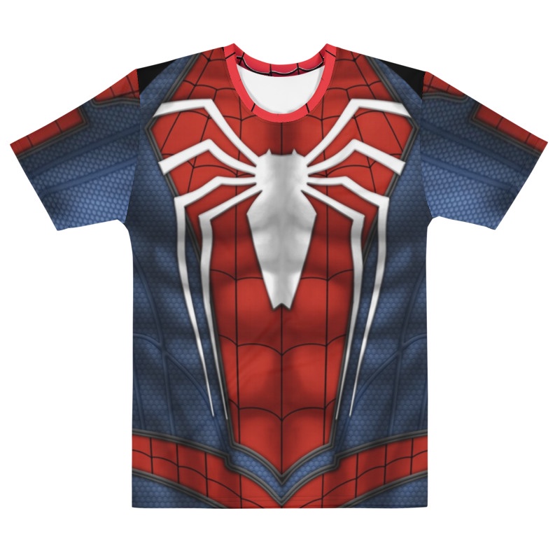 Camiseta Uniforme Homem Aranha Spiderman Avançado Camisa de Super Heróis Marvel