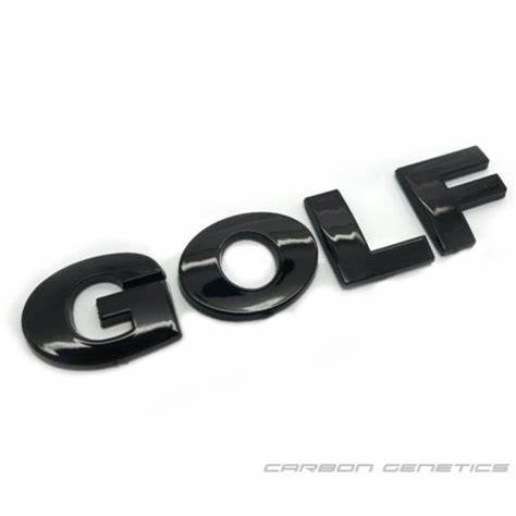 Emblema Golf Black Piano Traseiro Preto Vw 2.0 1.4 Gli Tsi Letreiro Porta Malas Acessório Volkswagen