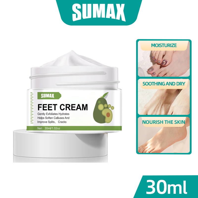 Creme Para Os Pés , Hidratante De Abacate Enriquecido Com Vitamina C E , Melhor Loção Remove De Calos Hidrata Espesso , Áspero , Pele Seca Morta Rachados , Saltos , Solas , Cotovelos