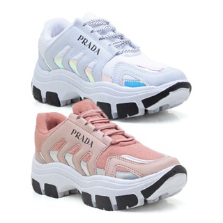 Tênis Feminino Prada Plataforma Blogueira