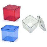 Caixinha Acrílica 5x5 cm - Festas - Lembrancinhas - 10 UNIDADES em Oferta na Shopee