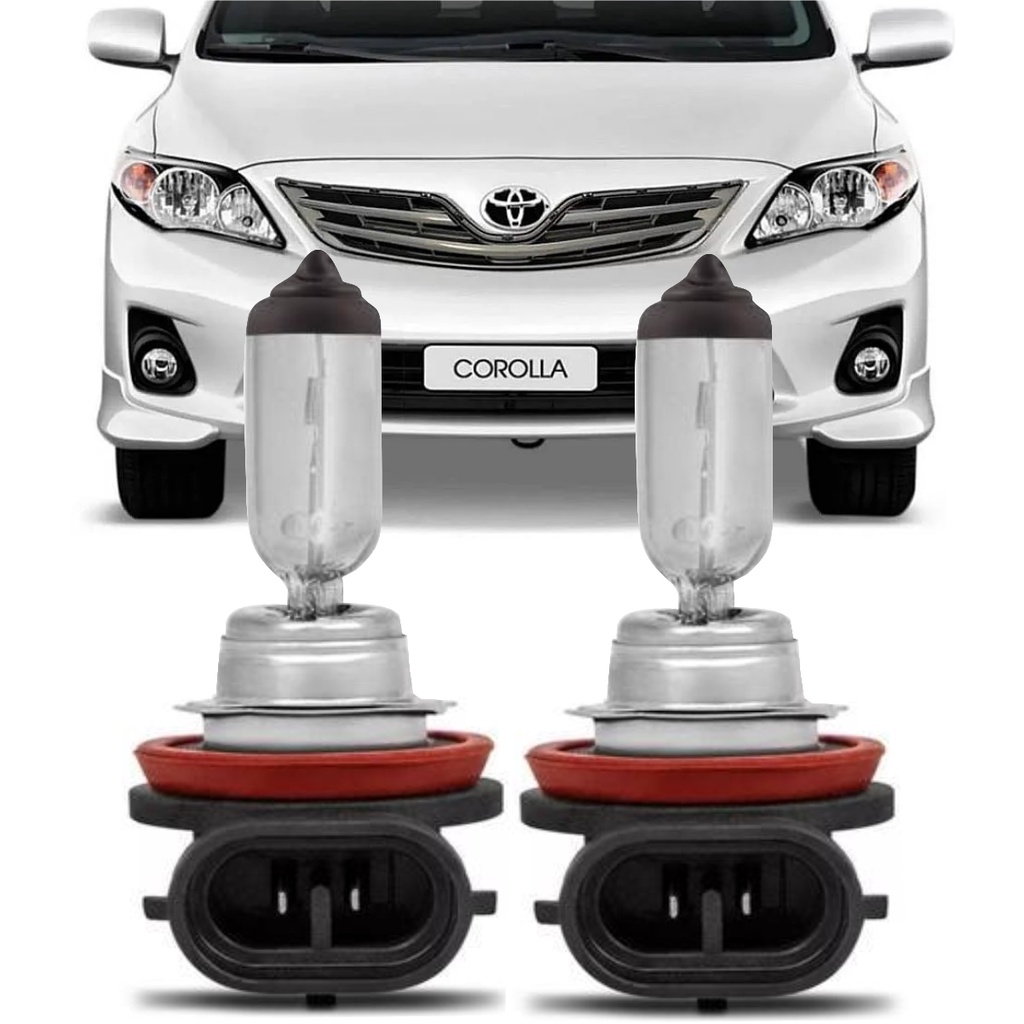 Lâmpadas Farol Toyota Corolla Etios 2008 2013 2014 2015 2016 2017 2018 2019 Farol Milha