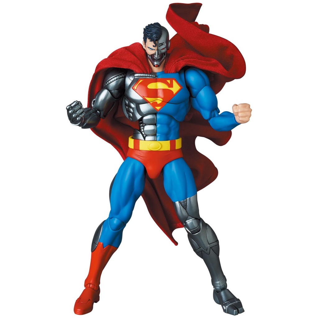 Boneco Superman Cyborg Mafex Dc Universe Ciborgue Robo Comic