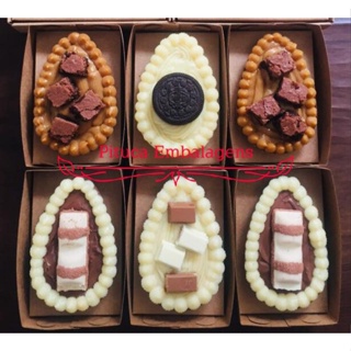 10 Caixas Ovo Páscoa 100g (SEM ESPAÇO PARA COLHER) - KRAFT em Oferta na Shopee