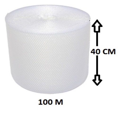Plástico Bolha - Bobina 40cm X 100 Mts 25 Micras