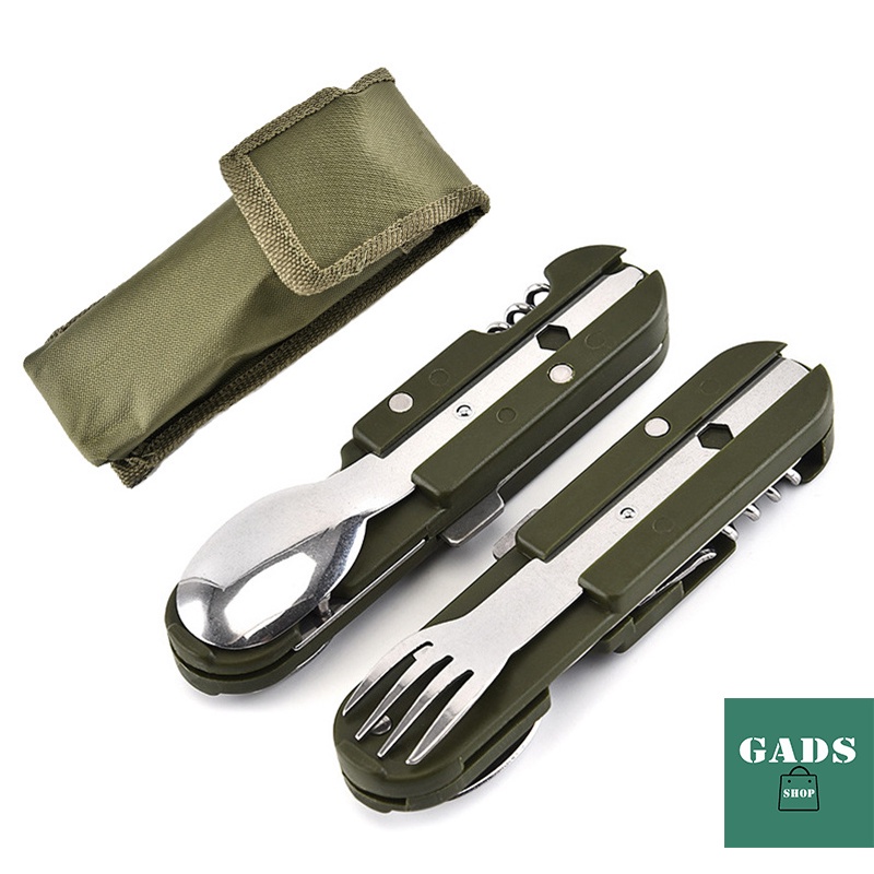 Talher Canivete Multifuncional Amazonas Inox Canivete Garfo Colher Faca Abridor em Oferta na Shopee