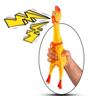 Galinha Frango Borracha de apertar Faz Barulho Frango de borracha 3 Tamanhos - BELEZINHA