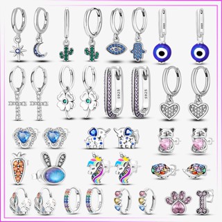 Novos Brincos De Prata 925 Sterling Stud Olho Do Diabo Coração De Porco Espinho Mulher Premium Fashion Earrings Jóias Presente