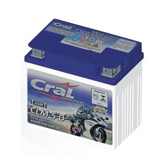 Bateria Cral Moto 5ah Clm5d Cg Titan, Biz, Fan, Fazer, Ybr