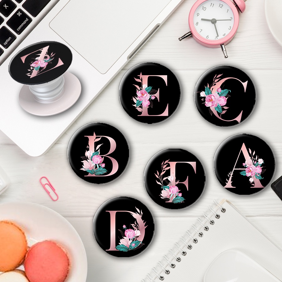 Suporte De Dedo Para Celular Pop Soket Cell Alfabeto