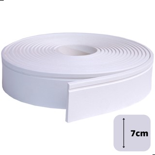 Rodapé Roda Meio Autocolante Flexível Eva 7cm Boiserie Roda Meio Modelo 7c1