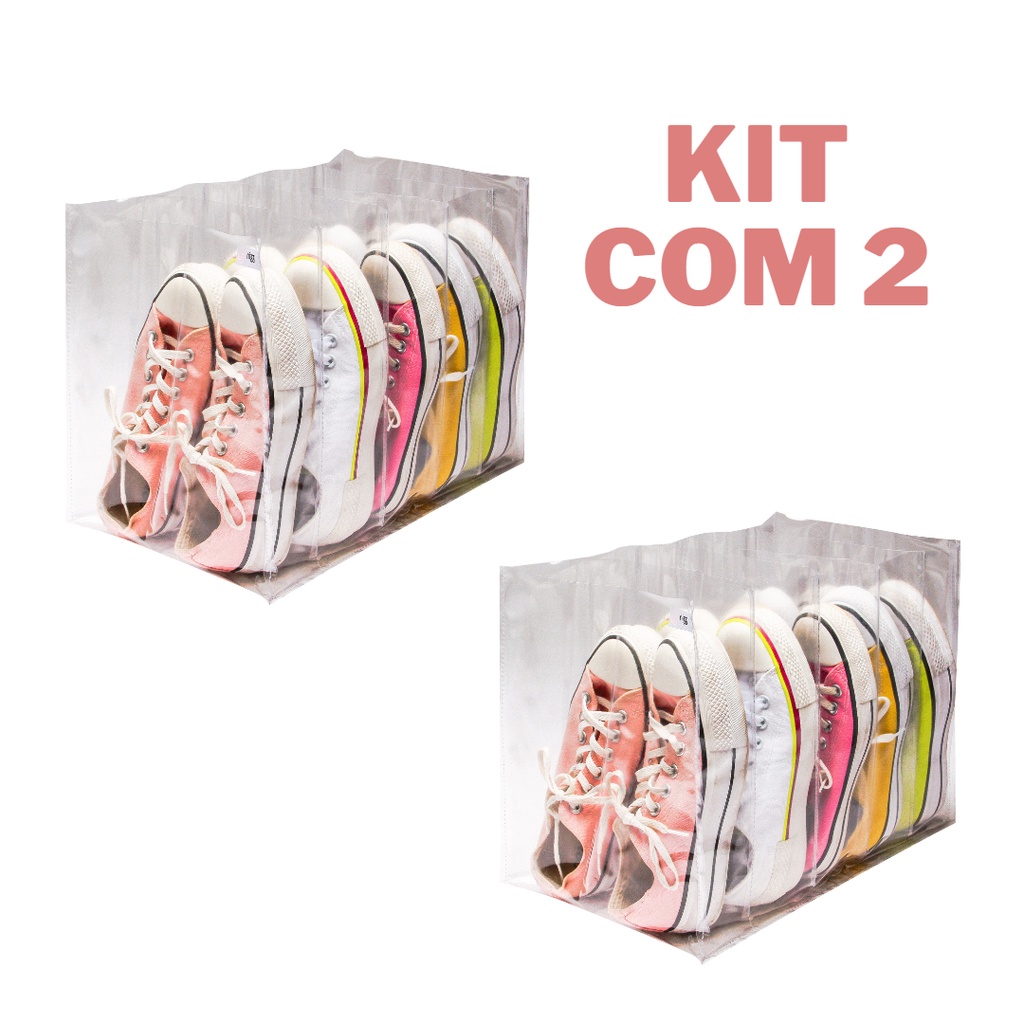 Kit com 2 Organizadores de Sapatos - Nizz em Oferta na Shopee