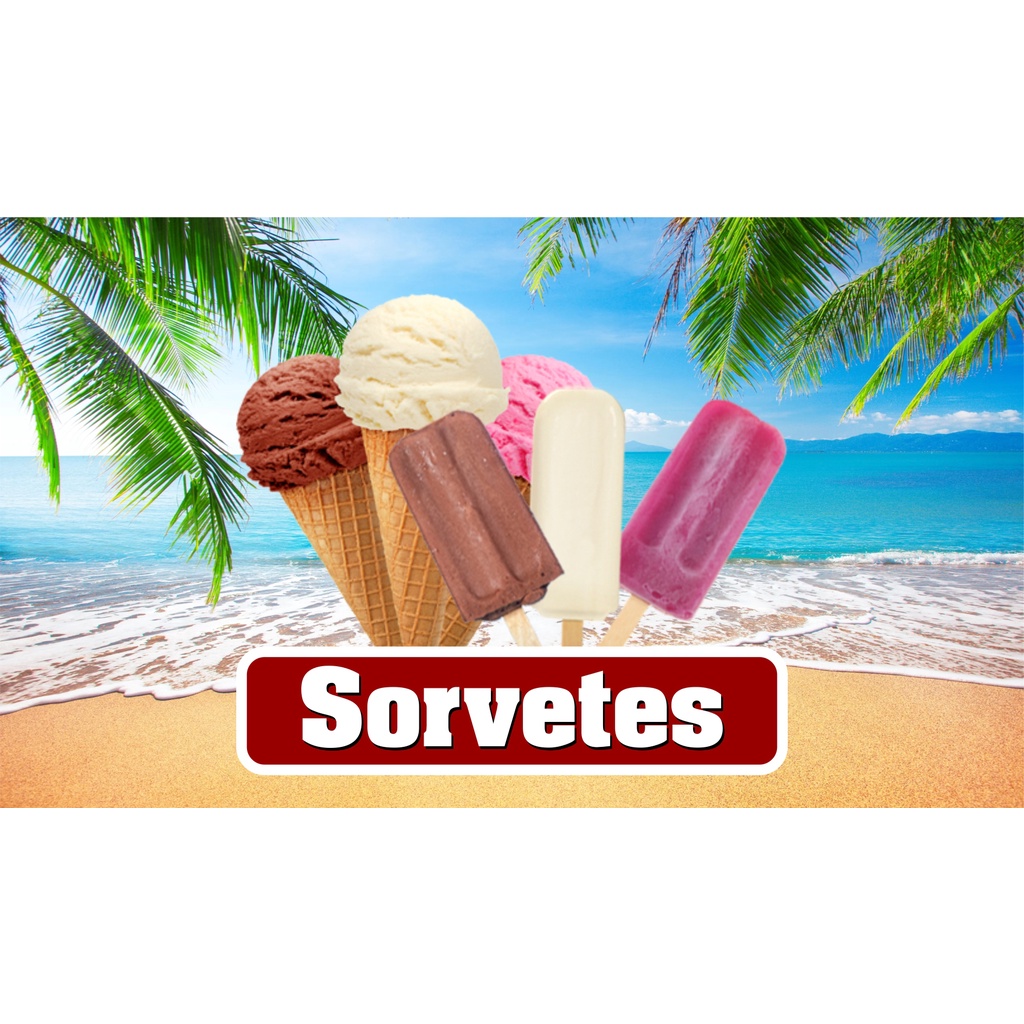 Adesivo Decorativo Parede Sorvete Sorveteria Paletas Palito Massa Picolé Praia Verão