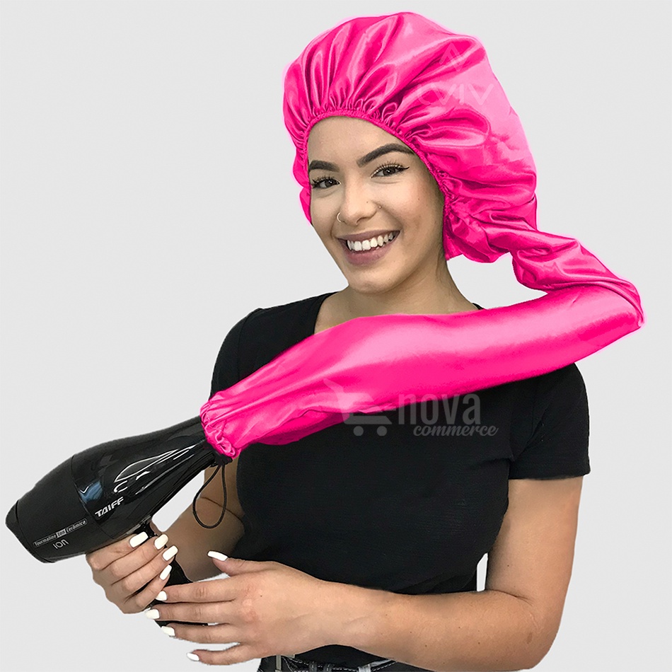 Touca Difusora de Cetim AntiFrizz | Shopee Brasil