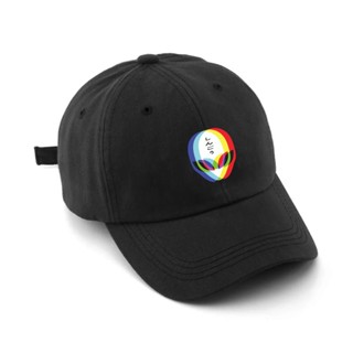 Bone Masculino preto baseball masculino Alien Efeito Psico Preto com regulagem de tamanho