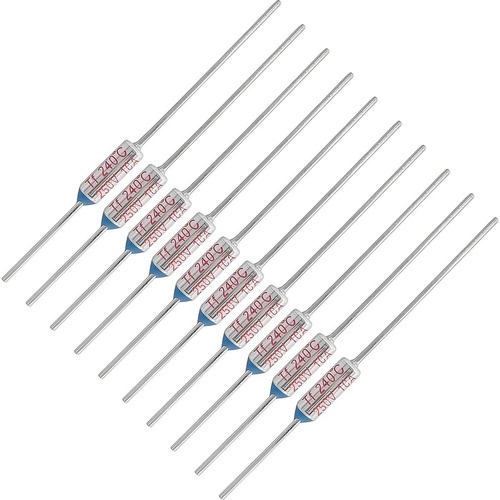 10 Fusível Térmico 240°c 10a 250v Uso Geral 240 Graus em Oferta na Shopee