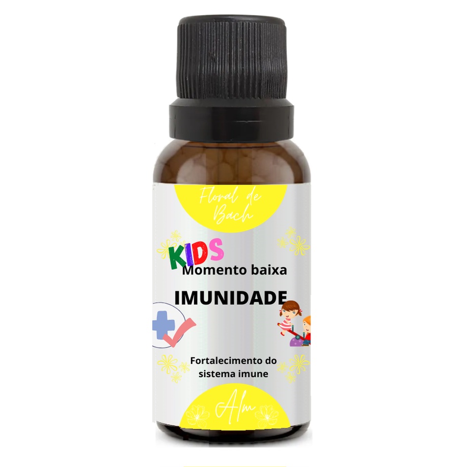 Floral de Bach Imunidade Kids Glóbulos 25g - sem álcool - ALM Florais, 100% natural