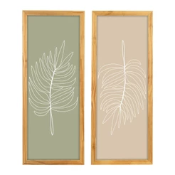 Kit Quadro Decorativo Minimalista Moderno Moldura Sala Cozinha