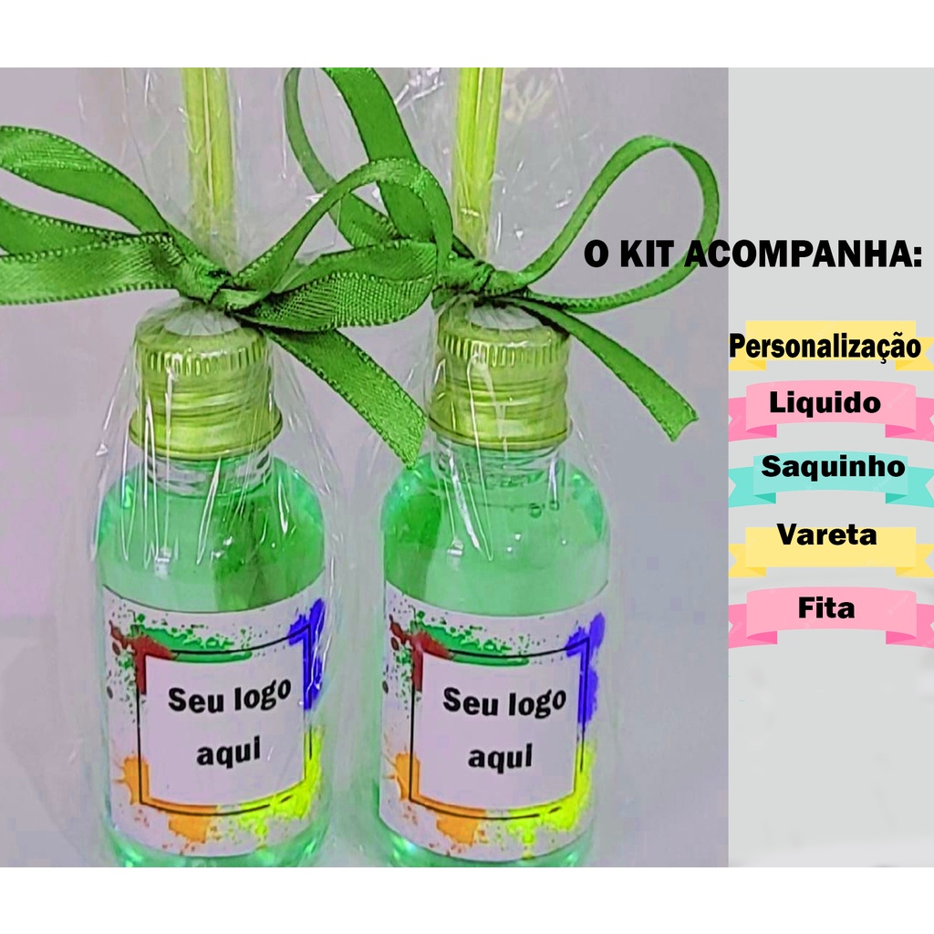 50  Mini Aromatizadores Lembrancinhas Com Personalização Aproximadamente 35 ml em Oferta na Shopee