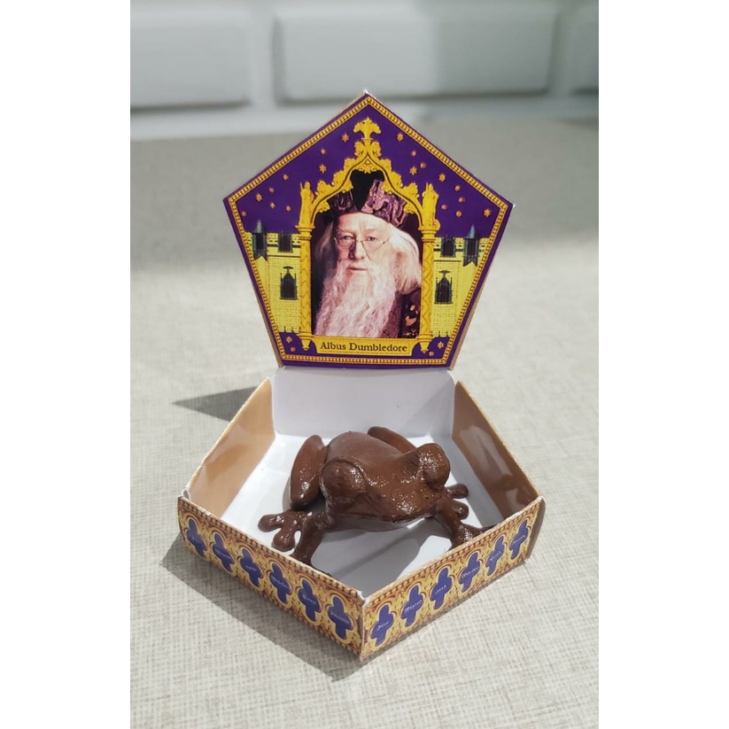 Sapo de Chocolate com caixa Harry Potter HP (Chocolate Frog)