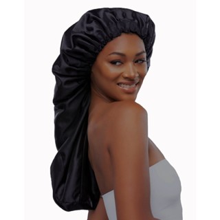 Touca de Cetim GIGANTE, MODELO COMPRIDO, com Regulador, p/ Box Braids, Cabelos Longos, Cacheado/Liso, Mega Hair ou Dreadlocks,