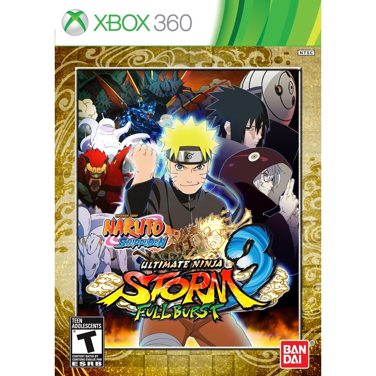 Naruto Shippuden Ultimate Ninja Storm 3 Full Burst para Xbox 360 Lt com capa