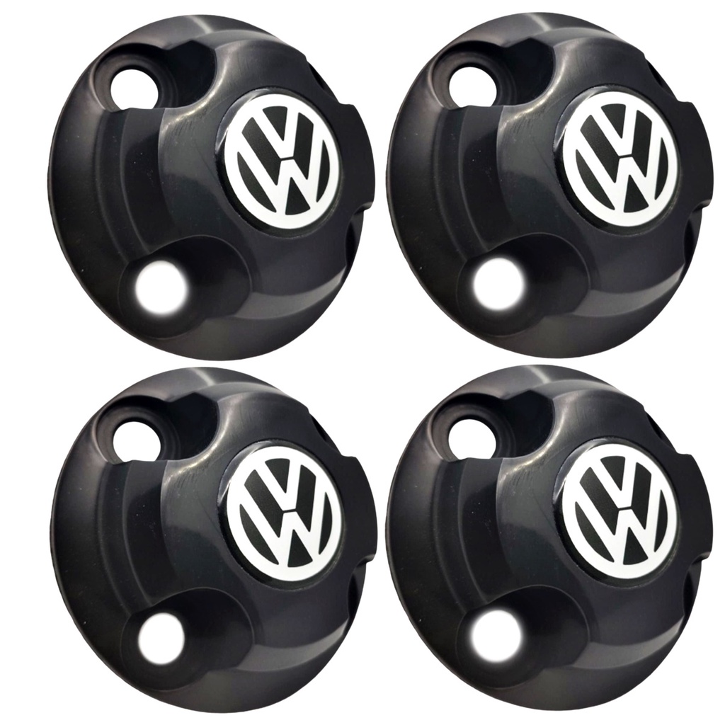 Jogo 4 Calotas Centrais VW Meio miolo calotinha Tampinha Roda GOL  SAVEIRO VOYAGE PARATI SANTANA