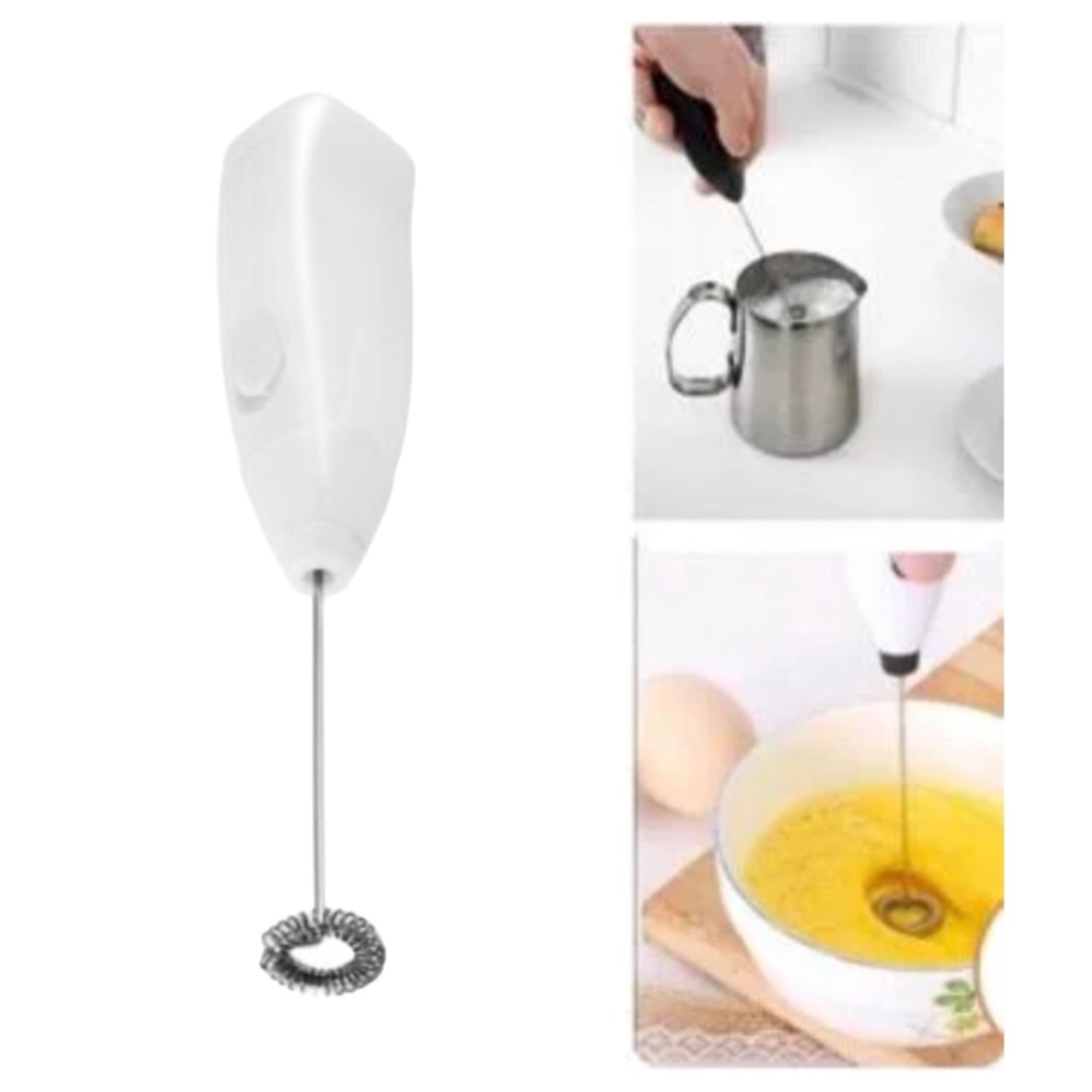 Mixer batedor de clara de ovo misturador de bebidas de inox linha premium branco para ovos bebidas leites de comida fue