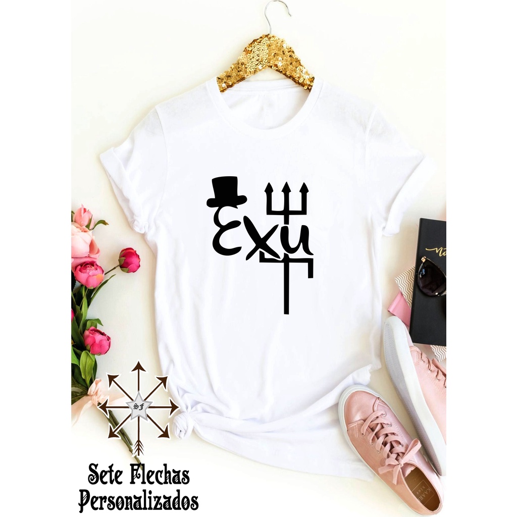 Camiseta Exu – Axé, Proteção e Caminhos Abertos-Religiosa Exu – Guardião dos Caminhos