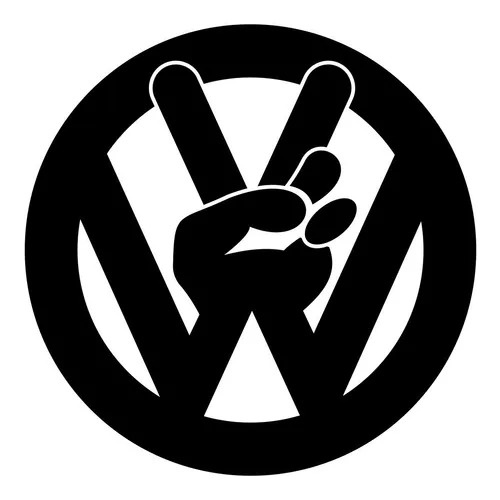 Adesivo Carro Mãozinha Vw Rebaixado Som Dub Volkswagen 10x10