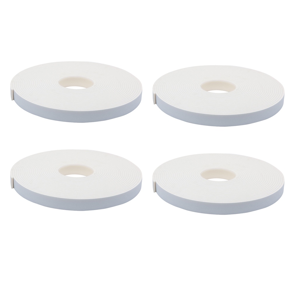 Fita de Espuma Adesiva 5 Metros Kit 4 Unidades Janela Porta Moveis Veda Protege Vidro Batente Isolante Impermeavel Resistente