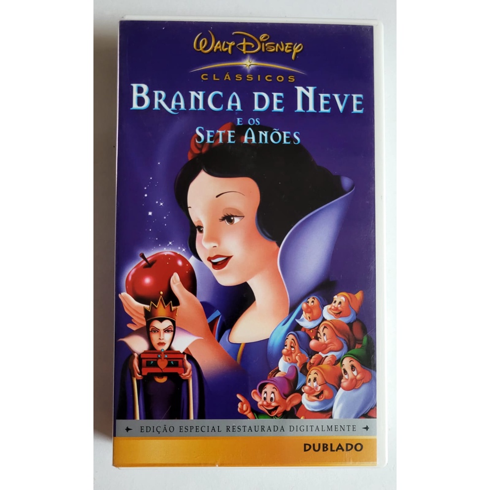 Branca de Neve e os Sete Anões - Walt Disney - Fita Vhs