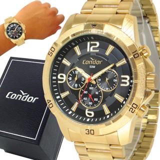 Relógio Masculino Condor Dourado Prova d