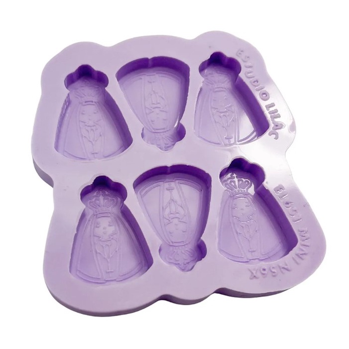 Molde de Silicone para Resina Paleta Mini Nossa Senhora - 6 cavidades (3 cm) em Oferta na Shopee