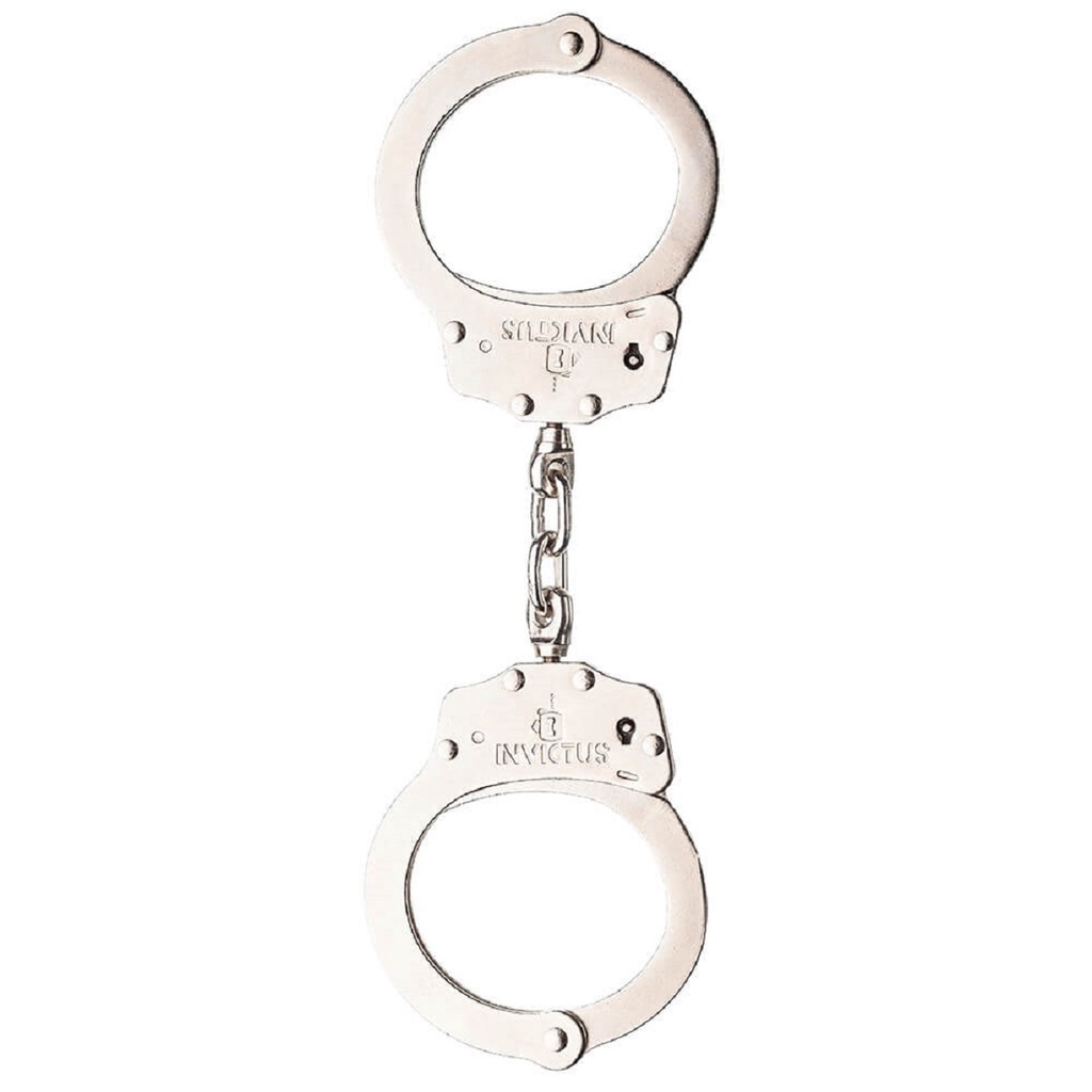 Algema Policial Profissional Algemas De Corrente Invictus Aço Carbono em Oferta na Shopee