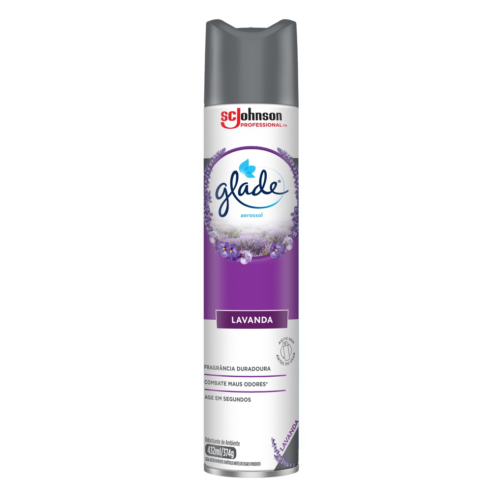 Odorizador de Ambiente Glade Aerossol Lavanda 5 em 1 Professional 432ml em Oferta na Shopee