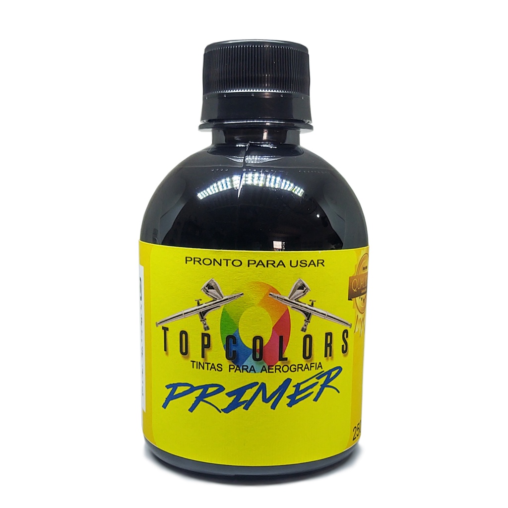primer para aerografo modelismo profissional preto 250ml