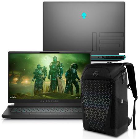 Notebook Dell Alienware m15 R7 AW15-i1200-M20BP 15.6" QHD 12ª ger Intel Core i7 32GB 1TB SSD RTX 3070Ti Win 11 + Mochila