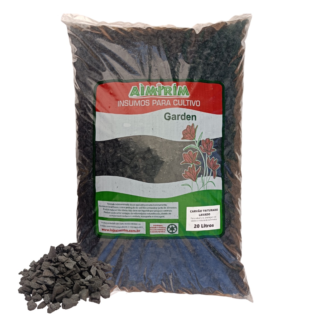 Substrato Carvão Triturado E Lavado Para Cultivo 6 Kg em Oferta na Shopee