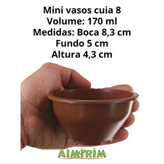 Mini Vasos Cuia 8 Pequena Mini Suculentas Plantas Marrom - 100 Unidades em Oferta na Shopee