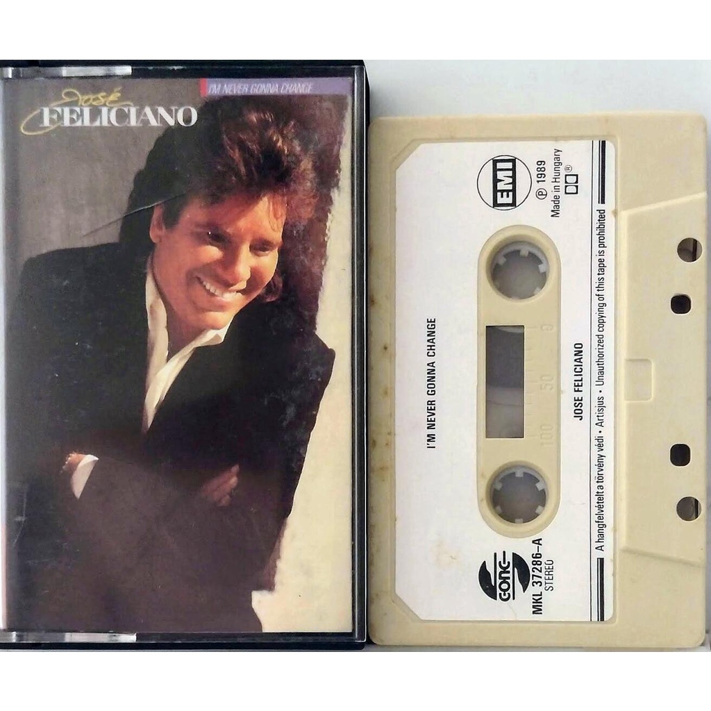Fita K7 Jose Feliciano I'm Never Gonna Change 1989 Hungria