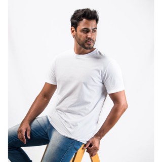 Camiseta Camisa Masculina Básica Algodão 30.1