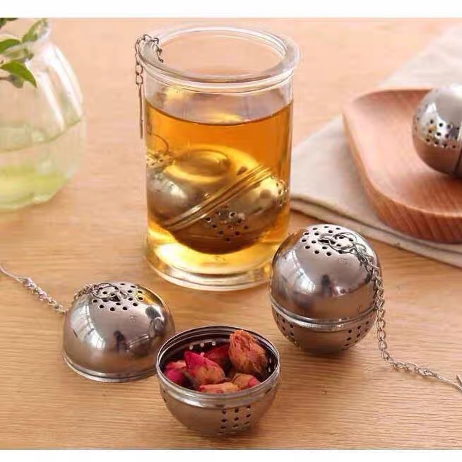 Infusor De Chá De Aço Filtro Coador Top Chef 1 unidade -5 cm de altura x 4.5 cm//1 Infusor De Chá De Aço Filtro Coador Top Chef 1 unidade-5 cm de altura x 4.5 cm de largura TOP CHEF OU CLINK