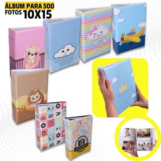 Álbum Fotográfico 500 Fotos 10x15 Adulto Infantil Bebê Recordações Fotografia