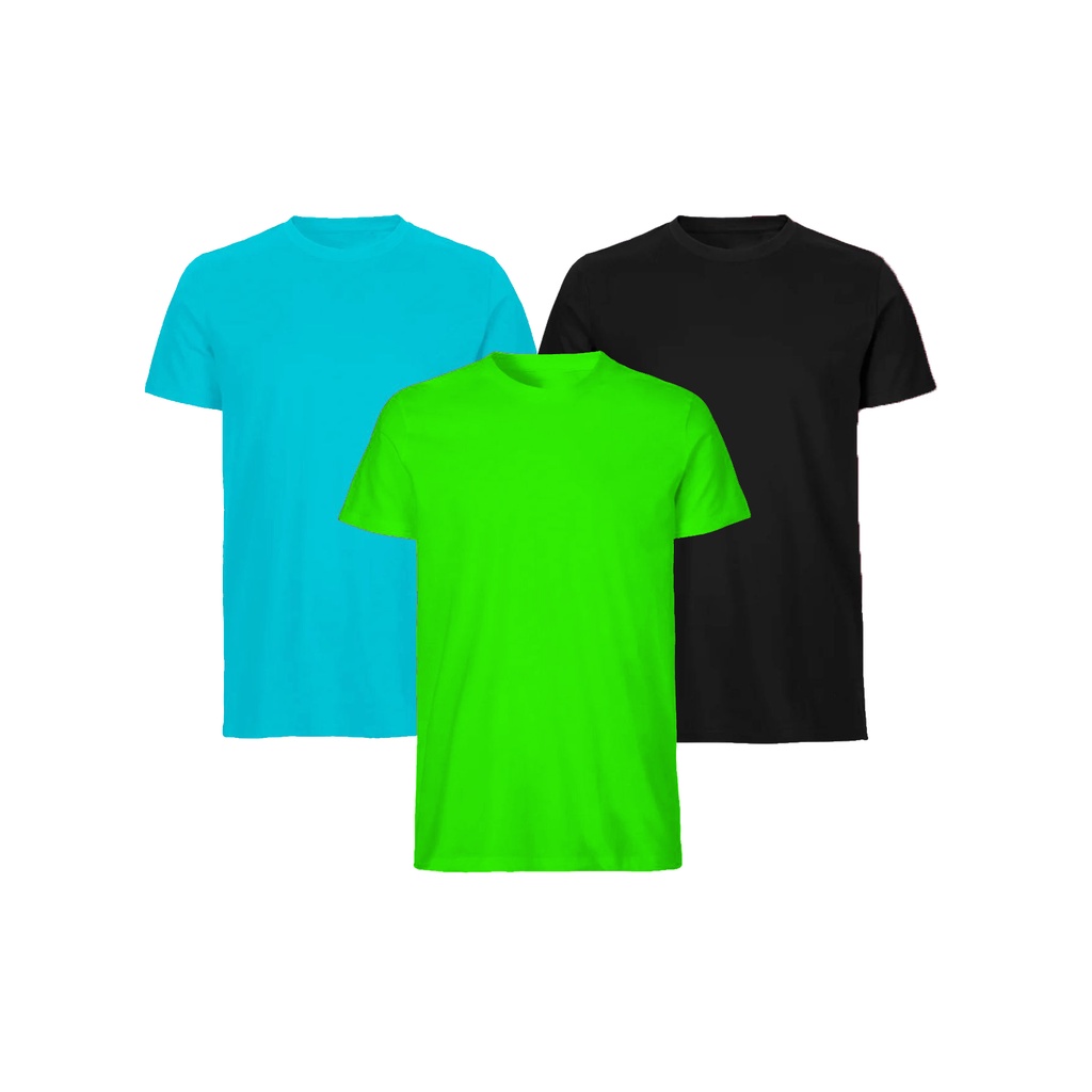 Kit 3 Camisetas Masculinas Básicas Manga Curta Lisa