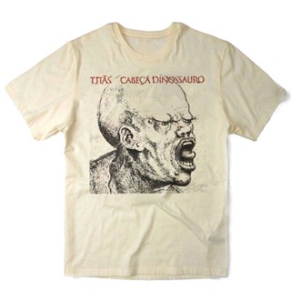 Camiseta Algodao Titas Cabeça Dinossauro Titãs Banda de Rock Nacional Musica Brasileira Nervous