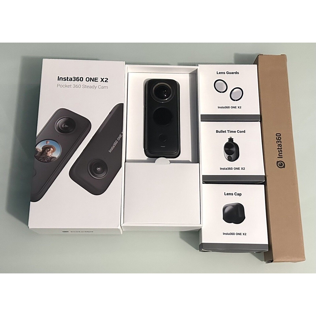 Insta360 ONE X2-360 Degree 5.7K Action Camera + Accessory Bundle ...