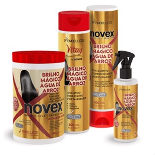 KIT NOVEX BRILHO MÁGICO ÁGUA DE ARROZ