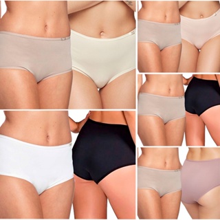 Kit 2 Calcinhas Sloggi Maxi 24545 Laterais Largas Poliamida Modelagem Alta em Oferta na Shopee