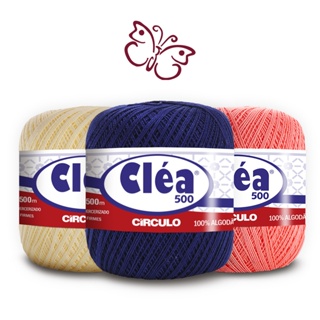 Linha Fio Clea 500m Circulo - Crochê/Tricô/Bordado em Oferta na Shopee